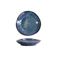 Plate Cobalt Blue, Porcelain, 16.3 &times; 3.2 cm