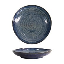 Plate Cobalt Blue, Porcelain, 22.7 &times; 4.4 cm