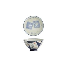 Bowl Kawaii Katze Neko Blue, Porcelain, 300 ml