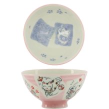 TDS, Schale, Kawaii Katze Neko, Rosa, Ø 11,2 x 6 cm, 300 ml - Art Nr. 14973