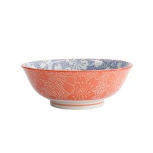 TDS, Tayo-Schale, Mixed Bowls Sakura, Blau/Rot, Ø 19,7 x 7 cm 1000ml - Art Nr. 15467