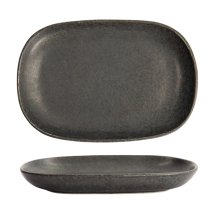 TDS, Plate, Onyx Noir, 19 x 13 cm, Item No. 15546
