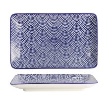 TDS, Sushi Platte, Nippon Blue, Dots, 21 x 13,5 cm - Art Nr. 15606