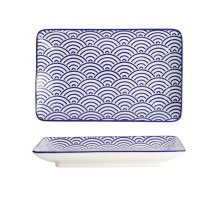TDS, Sushi Platte, Nippon Blue, Waves, 21 x 13,5 cm - Art Nr. 15607