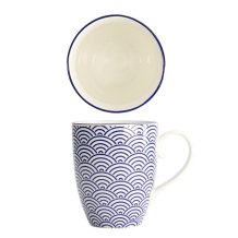 TDS, Mug, Nippon Blue, Waves, Ø 8.5 x 10.2 cm 380ml - Item No. 15622