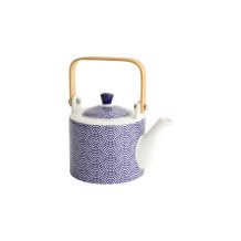 Teekanne Nippon Blue Dots Blau/Wei&szlig;, Porzellan, 800 ml