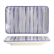TDS, Sushi Platte, Nippon Blue, Lines, 21 x 13,5 cm - Art Nr.15986