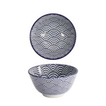 TDS, Rice Bowl, Nippon Blue, Waves, Ø 12 x 6.4 cm 300 ml - Item No. 16000
