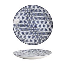 TDS, Plate, Nippon Blue, Stars, Ø 20.6 x 2.2 cm - Item No. 16023