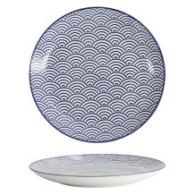 Plate Nippon Blue Waves, Porcelain, &Oslash; 25.7 cm