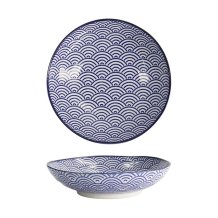 Pastateller Nippon Blue Waves, Porzellan, &Oslash; 21 cm