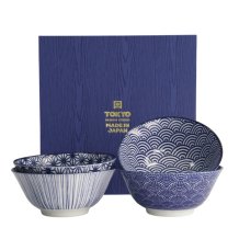 Tayo-Schalen-Set Nippon Blue, Porzellan, 500 ml