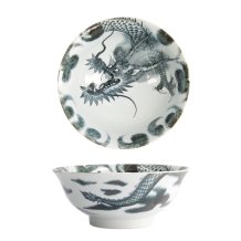 TDS, Soba Bowl, Dragon, Black, Ø 21 x 8.3 cm - Item No. 16108