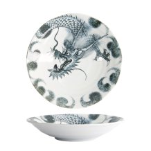 TDS, Pasta Plate, Dragon, Ø 25.3 x 5.2 cm 900 ml, Dark Grey, Item No. 16112