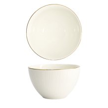 TDS, Bowl, Nippon White, Lines, Ø 11.4 x 6 cm - Item No. 16423