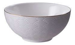 TDS, Bowl, Nippon White, Waves, Ø 15 x 7cm 550 ml - Item No. 16453