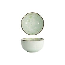 Bowl Green Cosmos, Stoneware, 550 ml