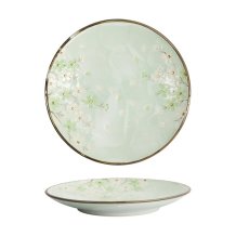 Plate Green Cosmos, Stoneware, &Oslash; 22.7 cm