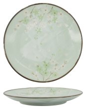 TDS, Plate, Green Cosmos, Ø 29x3.5cm, Item No. 16510