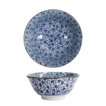 TDS, Schale, Hana Blue Mixed Bowls, Ø 14,8 x 6,8 cm 550 ml, Karakusa, Art Nr. 16522