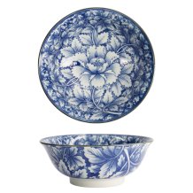 TDS, Ramen Bowl, Hana Blue Mixed Bowls, Ø 20.8 x 8 cm 1200 ml, Dami Botan - Item No. 16538