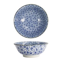 Ramen Bowl Hana Blue Mixed Bowls Karakusa, Porcelain, 1.2 l