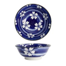 TDS, Ramen Bowl, Mixed Bowls, Ø 20.5 x 8 cm 1200 ml, Hakeme Sakura - Item No. 16541