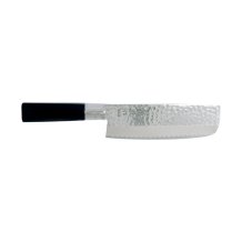 Nakiri-Messer (Gem&uuml;semesser) Sekiryu, Rostfreier Edelstahl, Geh&auml;mmert, Klinge 16,5 cm, Griff aus ABS-Kunststoff