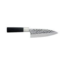 Deba-Messer (Fischmesser) Sekiryu, Rostfreier Edelstahl, Geh&auml;mmert, Klinge 15 cm, Griff aus ABS-Kunststoff