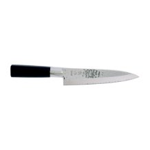Gyuto-Messer (Fleischmesser) Sekiryu, Rostfreier Edelstahl, Geh&auml;mmert, Klinge 18 cm, Griff aus ABS-Kunststoff