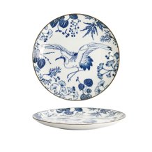 TDS, Plate, Flora Japonica, Crane, Ø 20,6 x 2,2 cm - Itm No: 16718