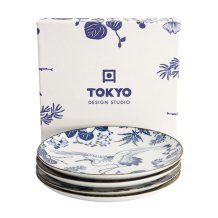 TDS, Plate Set, 4 pcs, Flora Japonica, Ø 16 cm, Item No. 16851