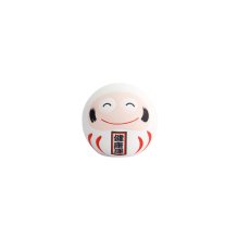 TDS, Lucky Charm Daruma, Decoration, White, Ø 6x6x6cm - Item No.16913