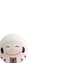 TDS, Lucky Charm Daruma, Decoration, White, Ø 6x6x6cm - Item No.16913