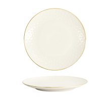 TDS, Plate, Nippon White, Stars, Ø 15 x 2 cm - Item No. 16963