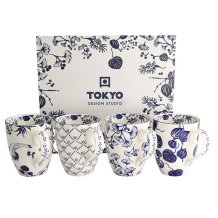 TDS, Tassen Set, 4 stk, Flora Japonica, 380 ml, Art.-Nr. 16975