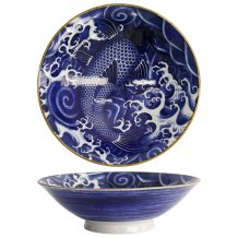 Schale Japonism Carp Blau, Porzellan, 1,6 L