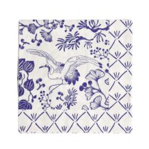 Servietten Flora Japonica Blau/Wei&szlig;, 20 St&uuml;ck, Papier, 33 &times; 33 cm