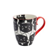 Black Cat Kawaii Lucky Cat Mug with Giftbox at Tokyo Design Studio (picture 3 of 7)
