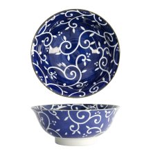 TDS, Ramen Bowl, Tokyo Blue, Mixed Bowls, Karakusa, Ø 21 x 8.5 cm 1300 ml - Item No. 17754