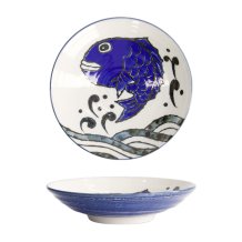 TDS, Deep Plate, Seafood, Ø 22 x 5 cm 900 ml, Snapper, Blue - Item No. 17787