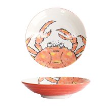 TDS, Deep Plate, Seafood, Ø 22 x 5 cm 900 ml, Crab, Red - Item No. 17788
