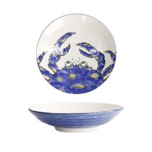 TDS, Deep Plate, Seafood, Ø 22 x 5 cm 900 ml, Crab, Blue - Item No. 17789