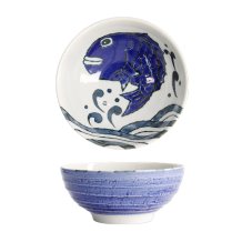 TDS, Noodle Bowl, Seafood, Ø 19 x 8.5 cm, 1200 ml, Snapper, Blue - Item No. 17792