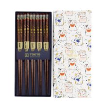 TDS, 5 Paar Essstäbchen, Kawaii, 22,5 cm, Art.-Nr. 17863