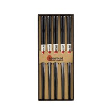 TDS, 5 Paar Essstäbchen, Edelstahl, 22,5 cm, Art.-Nr. 17906