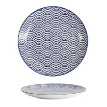 TDS, Teller, Nippon Blue, Waves, Ø 20,6 x 2,2 cm - Art Nr. 17954