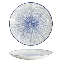 Plate Nippon Blue Lines, Porcelain, &Oslash; 25.7 cm