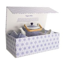 Tee-Set Nippon Blue Blau/Wei&szlig;, 5-tlg., Porzellan, 180 ml