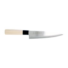 Gyuto-Messer (Fleischmesser) Sekiryu, Rostfreier Edelstahl, Klinge 18 cm, Griff aus Holz